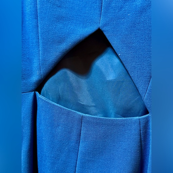 Theory Blue Backless Dress - Picture 3 of 6